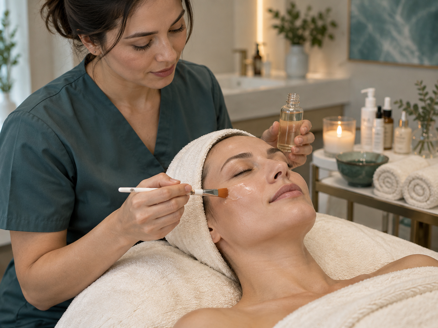 Targeted skincare treatment application